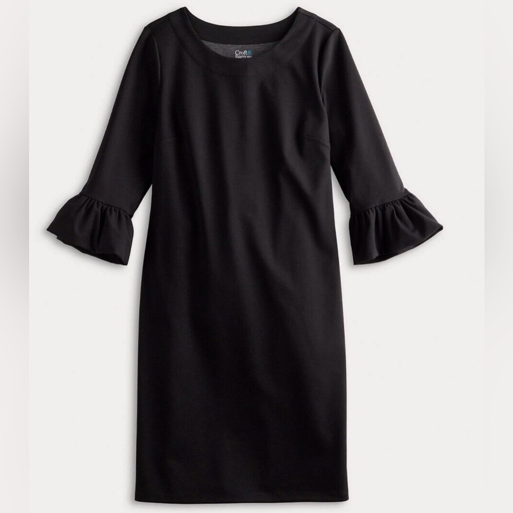 Croft & Barrow Bell Sleeve Dress SZ XL NWT - Picture 4 of 9